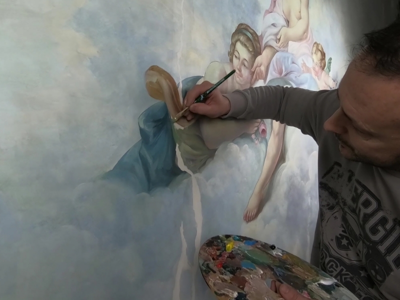 Restauro di affreschi antichi